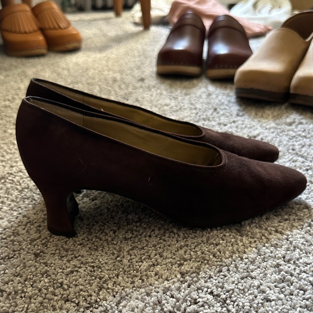 Vintage YSL Suede Pumps